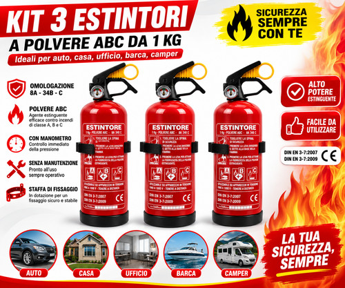 Estintore per auto polvere - per, a