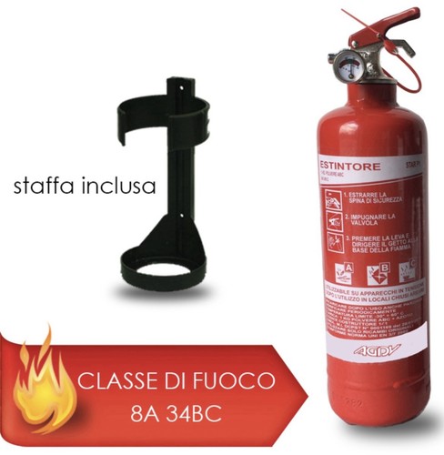 Estintore polvere 2 con - a,