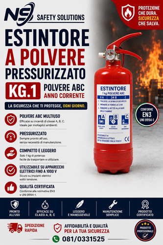 Estintore polvere mini - 1,